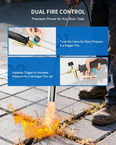 BEBOBLY extendable-length torch ready for high reach applications