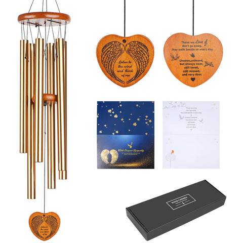 Beboligh wind chimes outdoor 30-inch deep-tone tubes for rich garden sound.