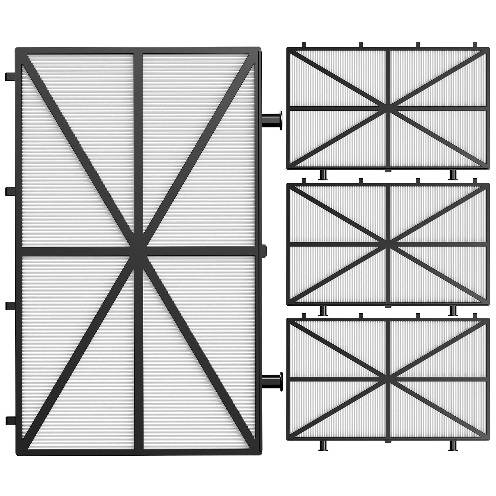 Beckacher 4-pack ultra-fine filters for Dolphin cleaners enhance filtration efficiency.