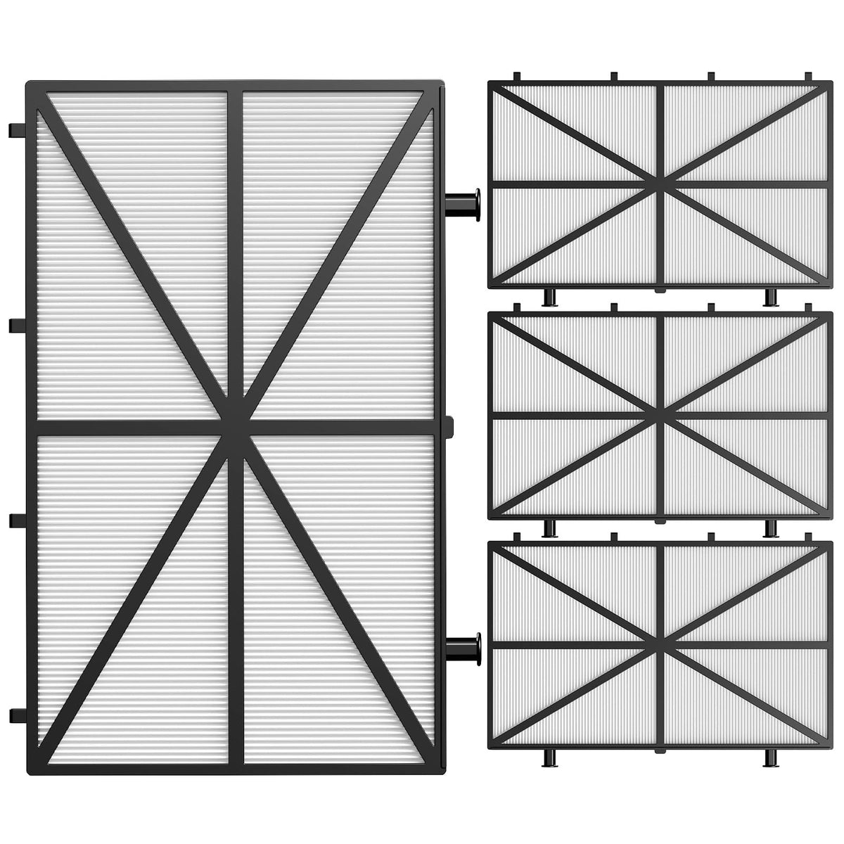 Beckacher 4-pack ultra-fine filters for Dolphin cleaners enhance filtration efficiency.