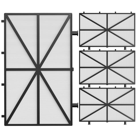 Beckacher 4-pack ultra-fine filters for Dolphin cleaners enhance filtration efficiency.