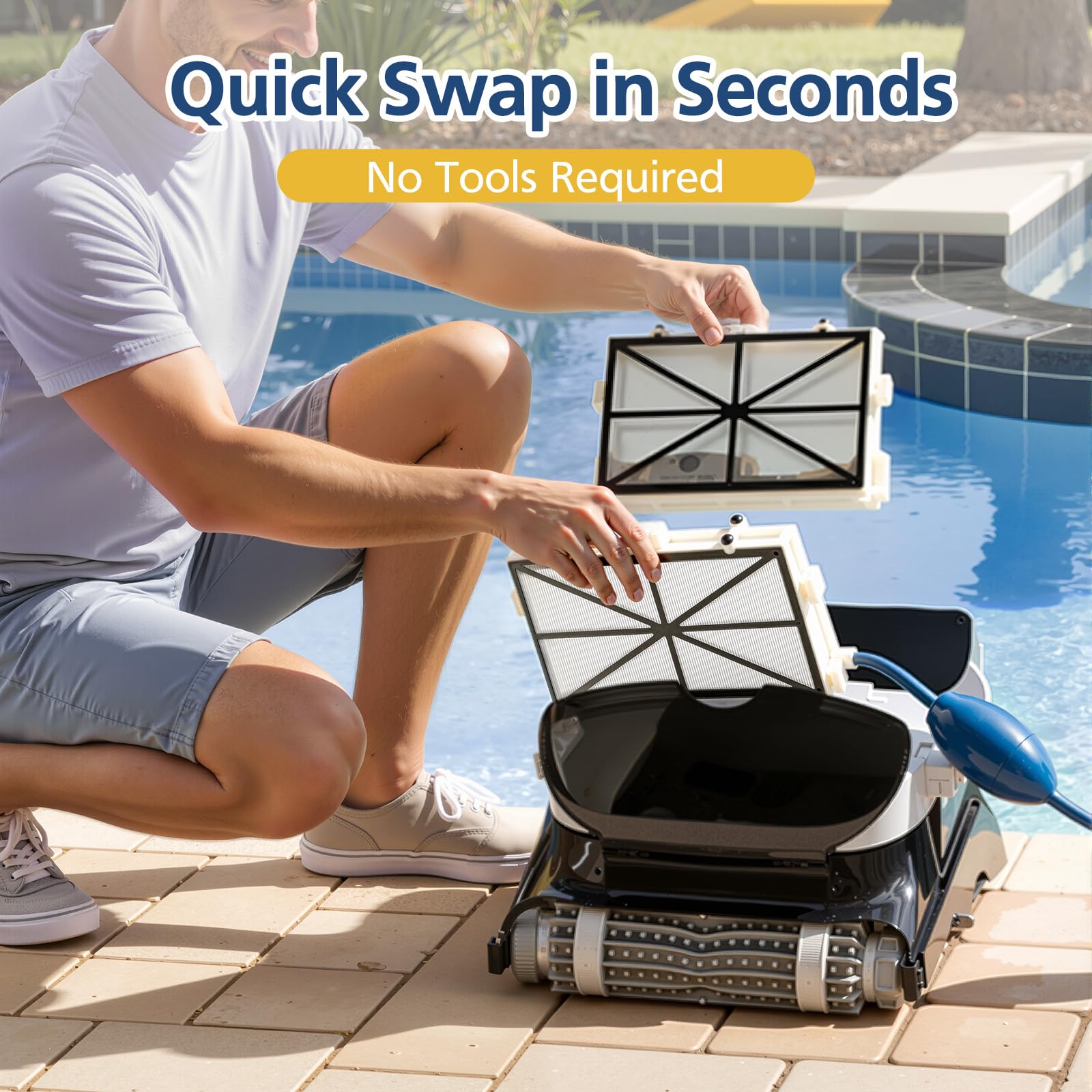Beckacher easy-change design enables quick swaps for minimal downtime.