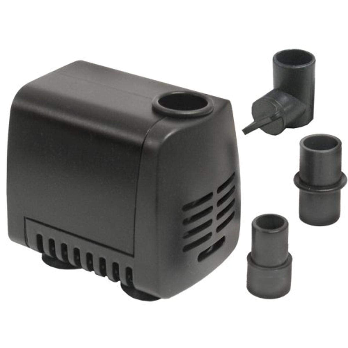 Beckett Corporation 160 GPH submersible pond pump with strong fountain output for vibrant water features.
