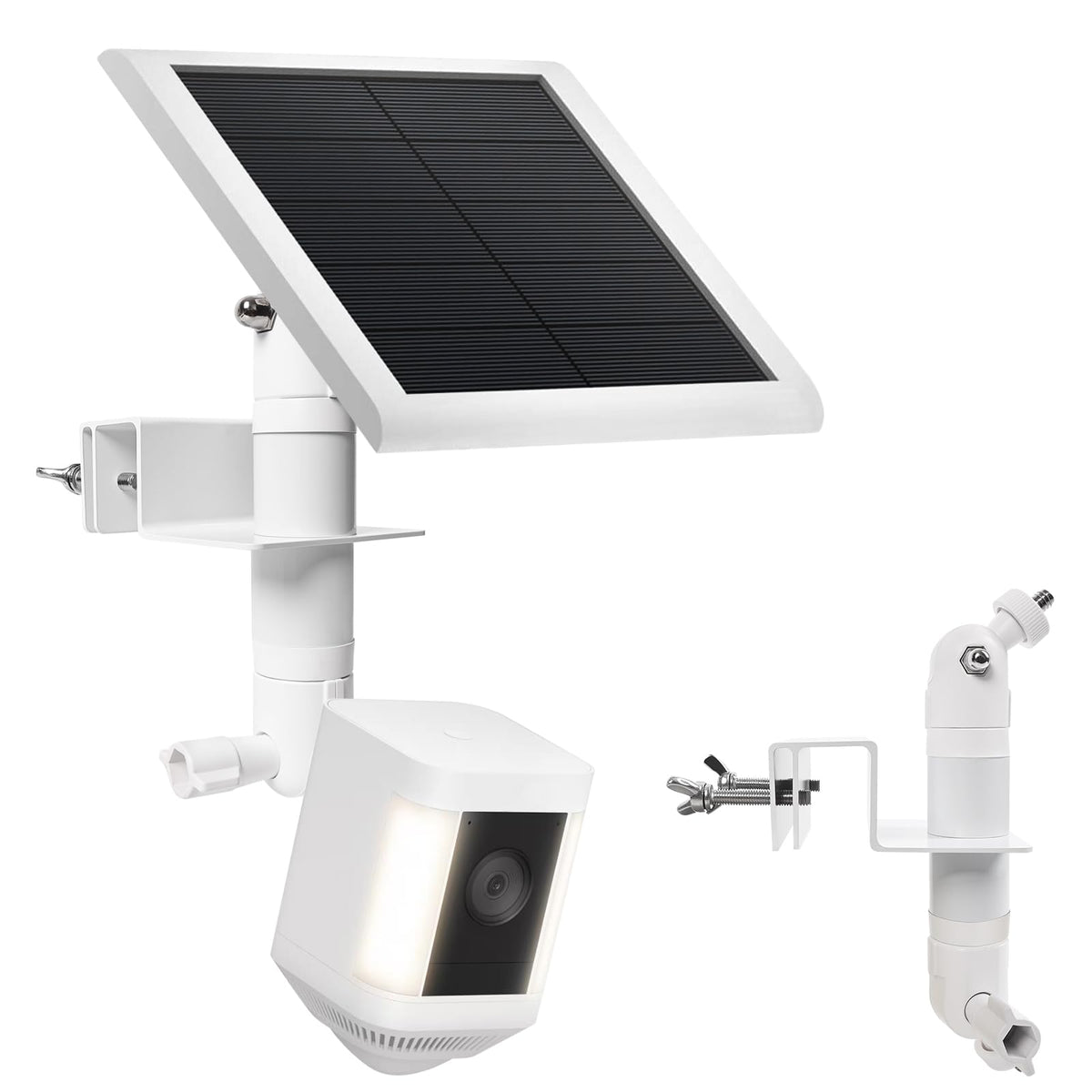 BECOMFY 2-in-1 gutter mount secures Ring cameras with no-drill installation.
