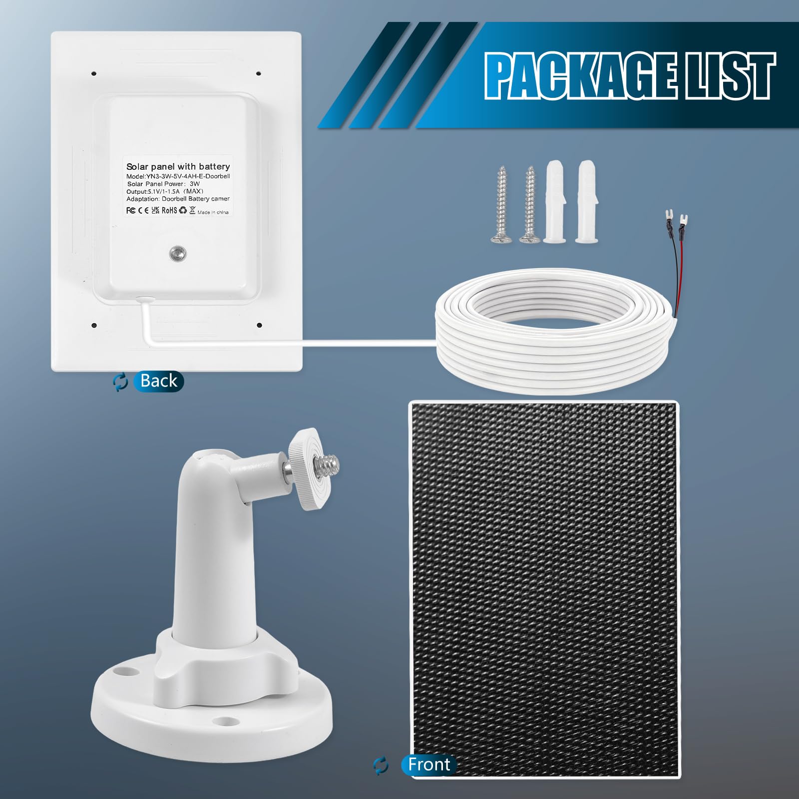 Becomfy outdoor installation steps for Ring solar charger