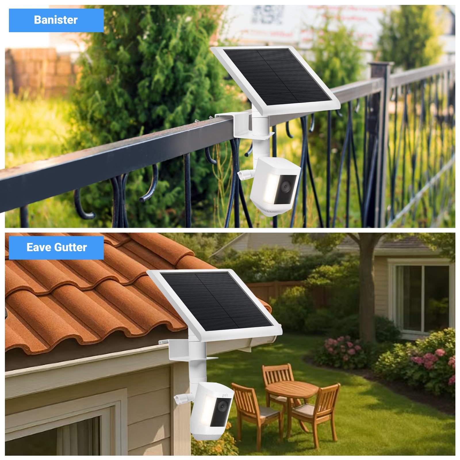 BECOMFY weatherproof bracket withstands rain, wind, and heat for year-round use.