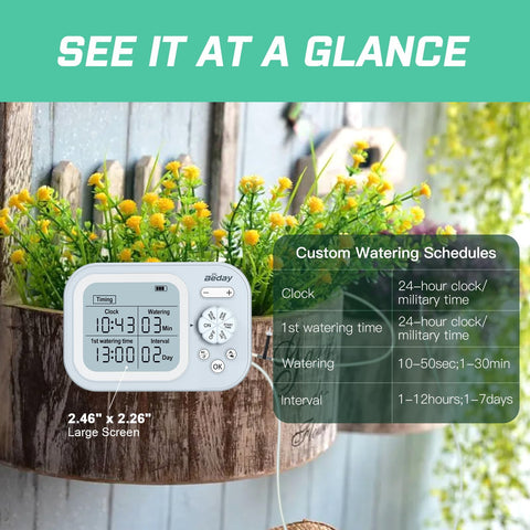 Beday humidity detection sensor adjusts watering to environment