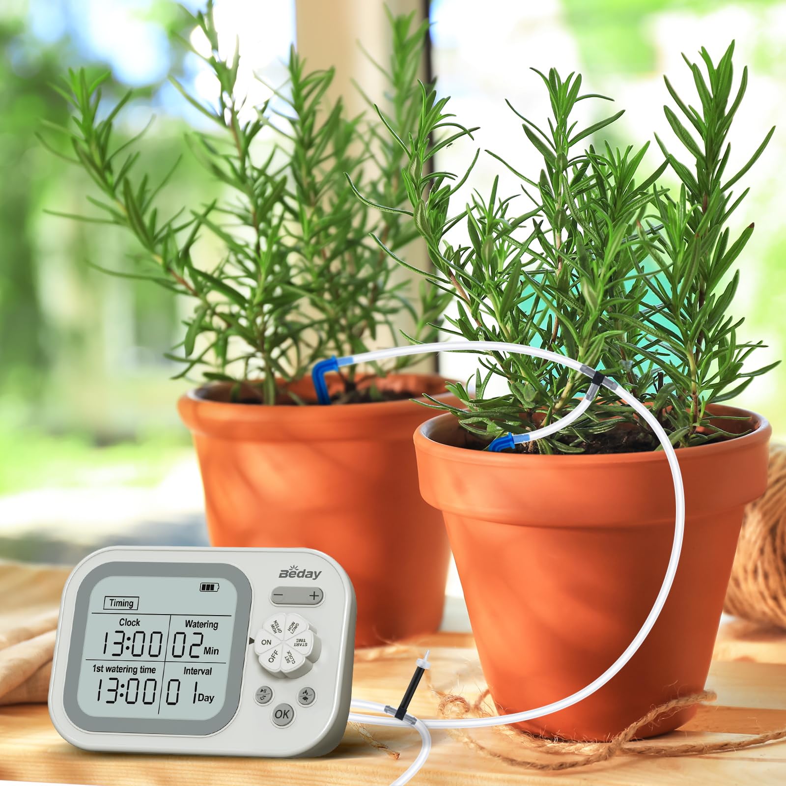 Beday l dropper 15-pack delivers precise water to each pot.