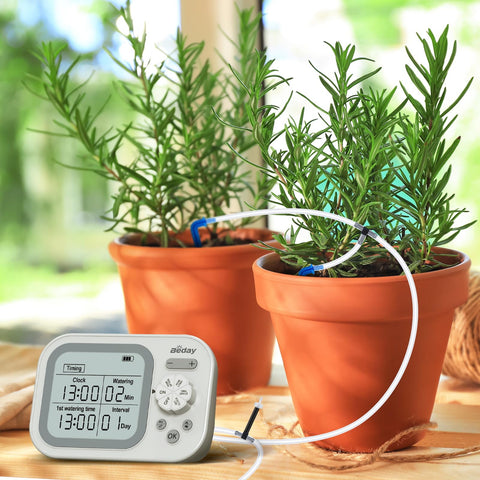 Beday l dropper 15-pack delivers precise water to each pot.