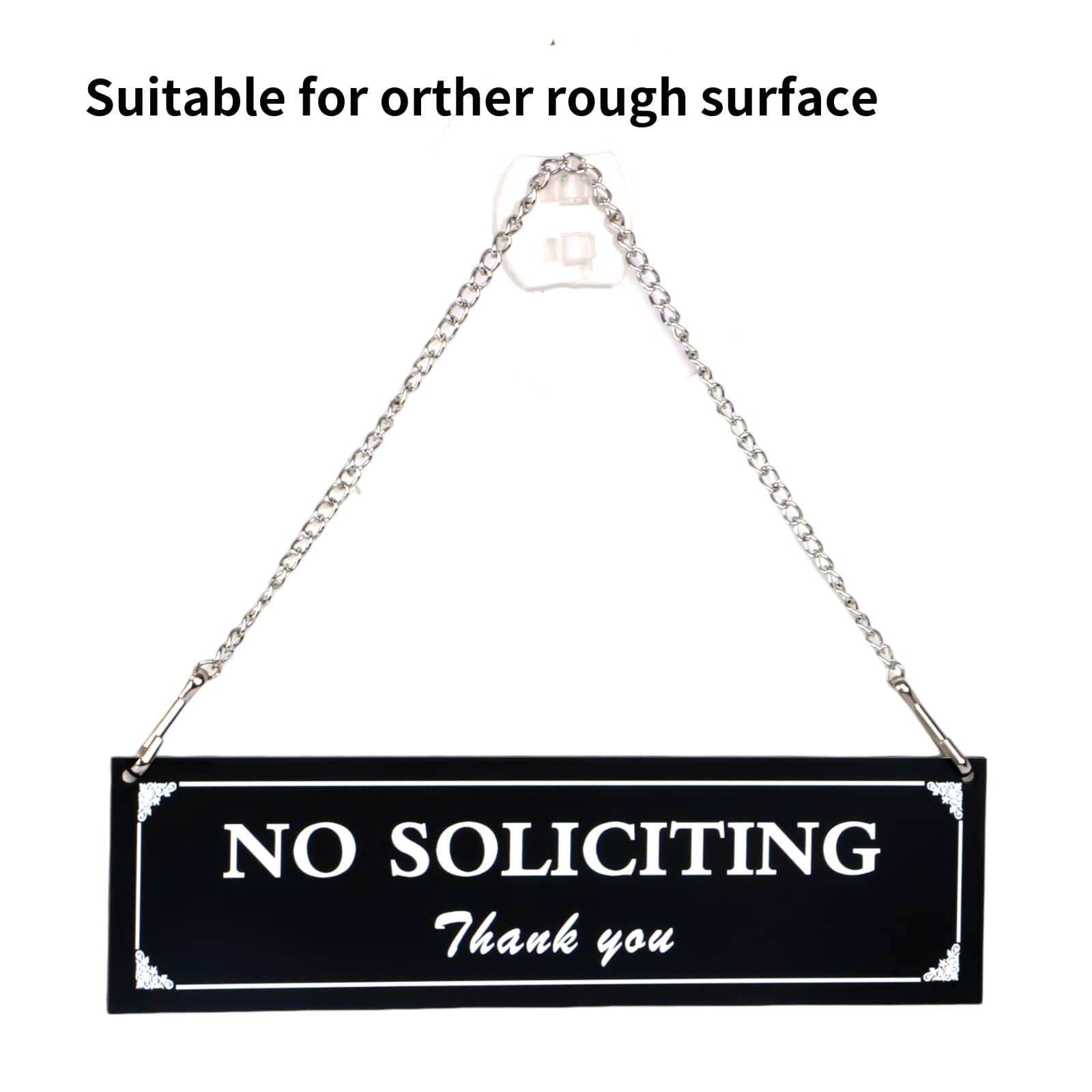 BEDEONE weather protected frosted sign suitable for outdoor entryways