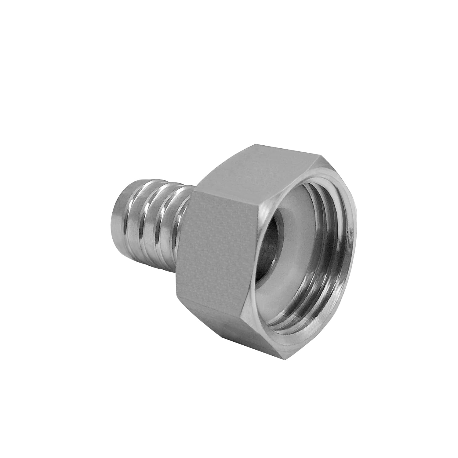 Beduan corrosion-resistant barb fitting ideal for sprinkler and nozzle installations.