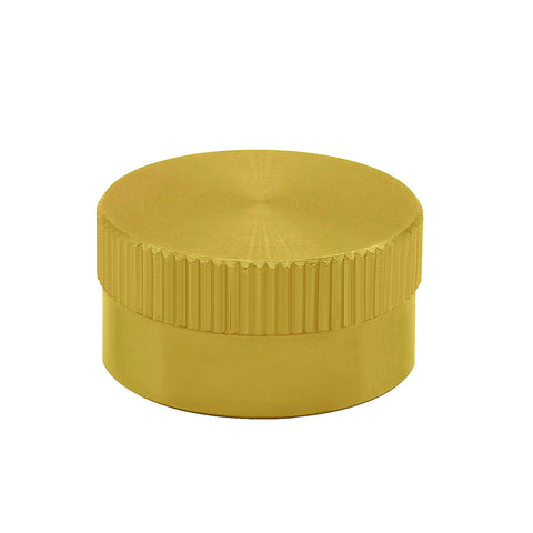 Beduan brass cap threaded connection visible for airtight fit on standard bottles.
