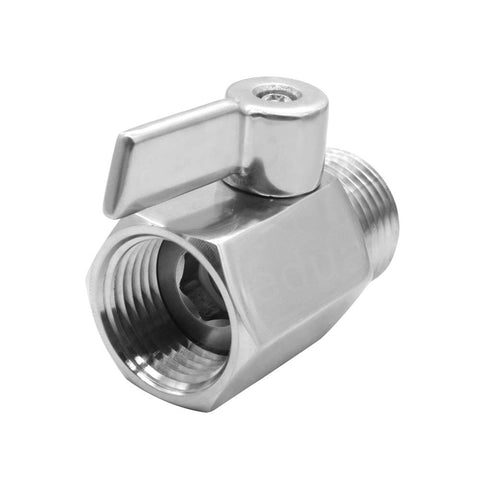 Beduan full-port valve 304 steel close-up showing tight seal and operation.