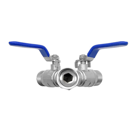 Beduan hose splitter with swivel cap for tight spaces and easy attachment.