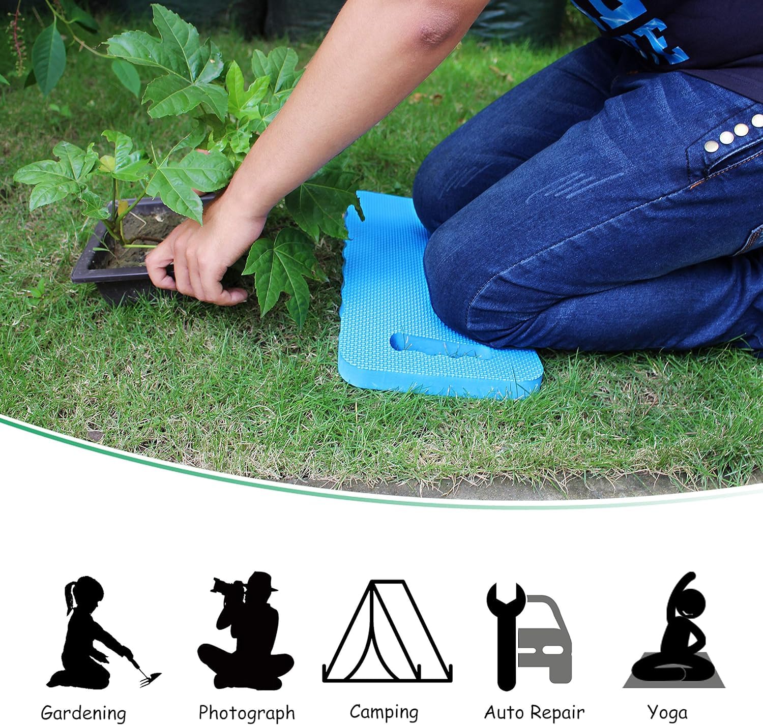 BEE COLINE lightweight knee pads cushion knees during garden work and DIY tasks.