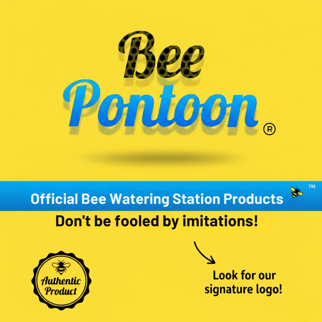 Bee Pontoon textured surface provides secure landing and water access for pollinators.