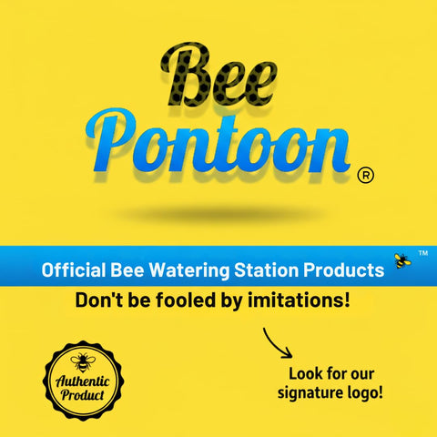 Bee Pontoon textured surface provides secure landing and water access for pollinators.