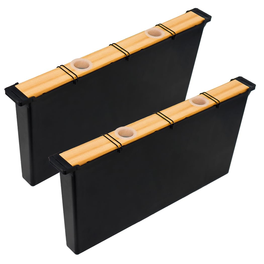 BeeCastle 2-pack feeder front view, convenient dual-bee-water access