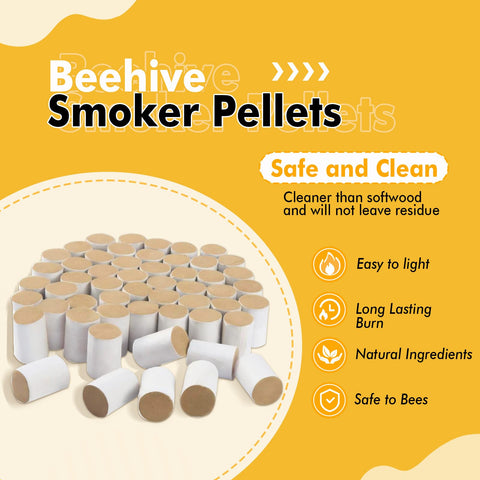 BeeCastle smoker pellets uniform size for steady burn.