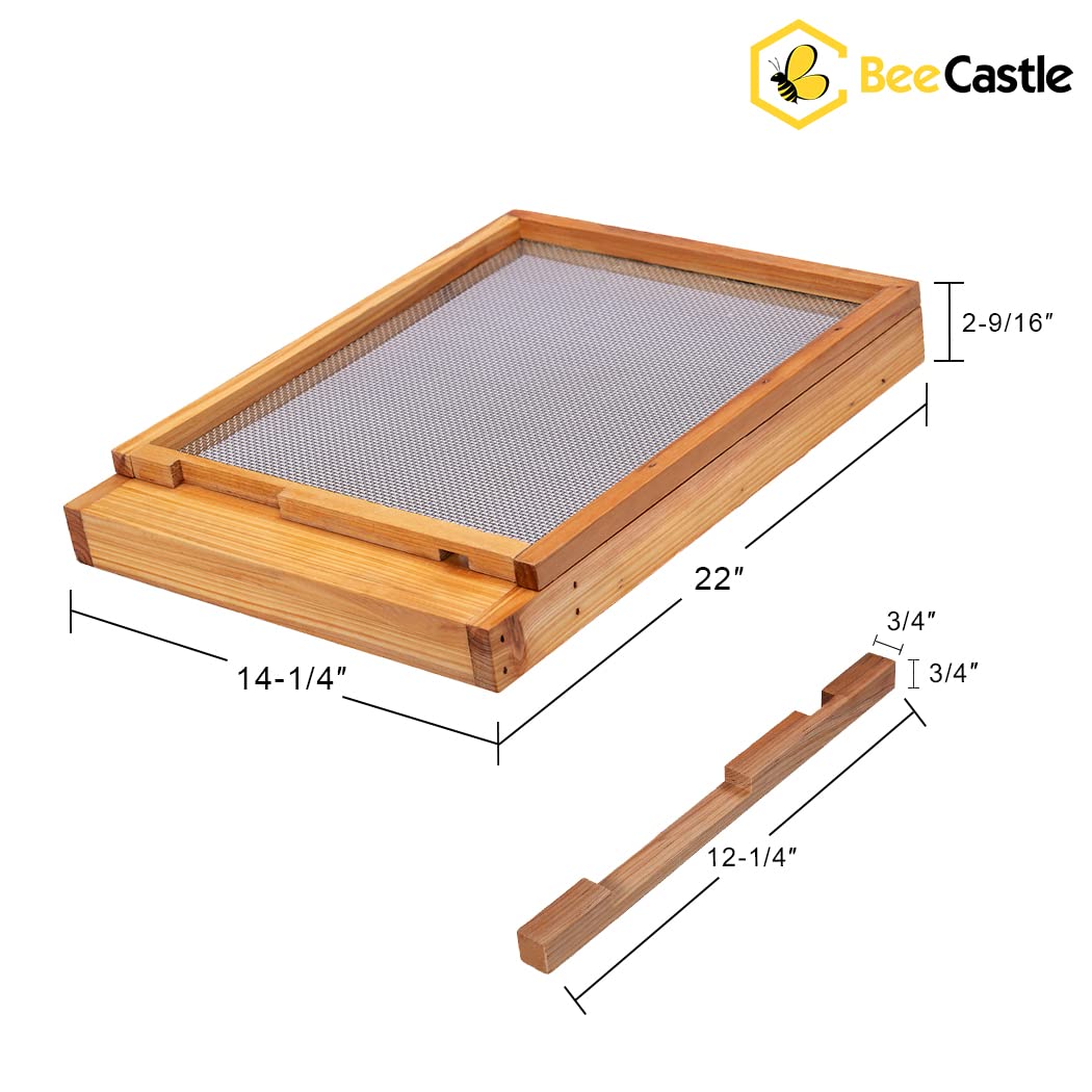 BeeCastle assembled bottom board ships ready to install.