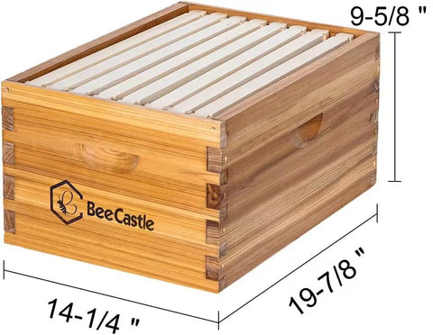 BeeCastle cedarwood brood box with easy dovetail assembly