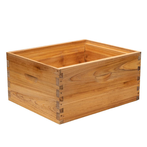 BeeCastle cedarwood hive box offers natural durability and stability