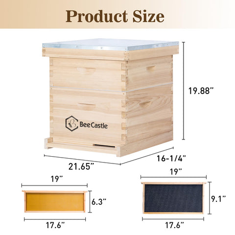 BeeCastle frames and foundation supply beeswaxed sheets ready to use for comb development
