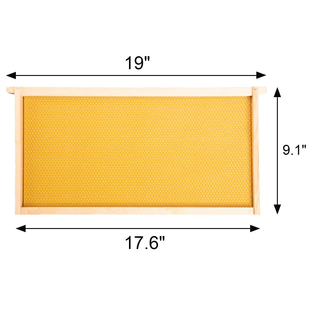 BeeCastle pine wooden frames provide sturdy beekeeping components