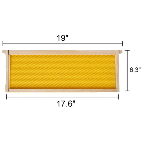 BeeCastle pine wooden frames provide sturdy support for durable beekeeping.