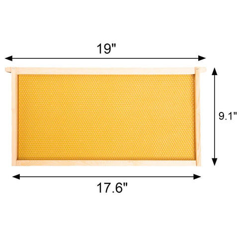 BeeCastle pine wooden frames provide sturdy beekeeping components