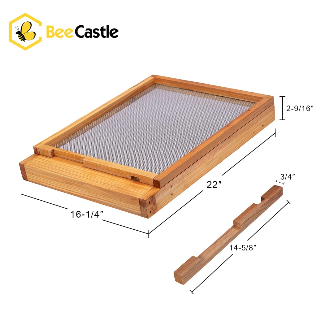 BeeCastle screened bottom board emphasizes hive ventilation for warmer days
