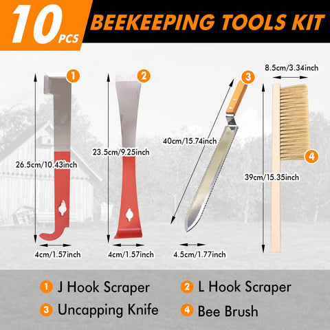 BeeCastle soft-bristled bee brush for gentle bee removal