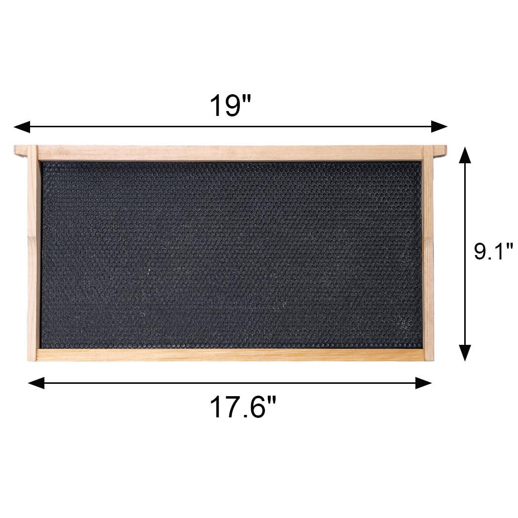 BeeCastle wooden frames assembly kit facilitates easy Langstroth deep brood beehive setup