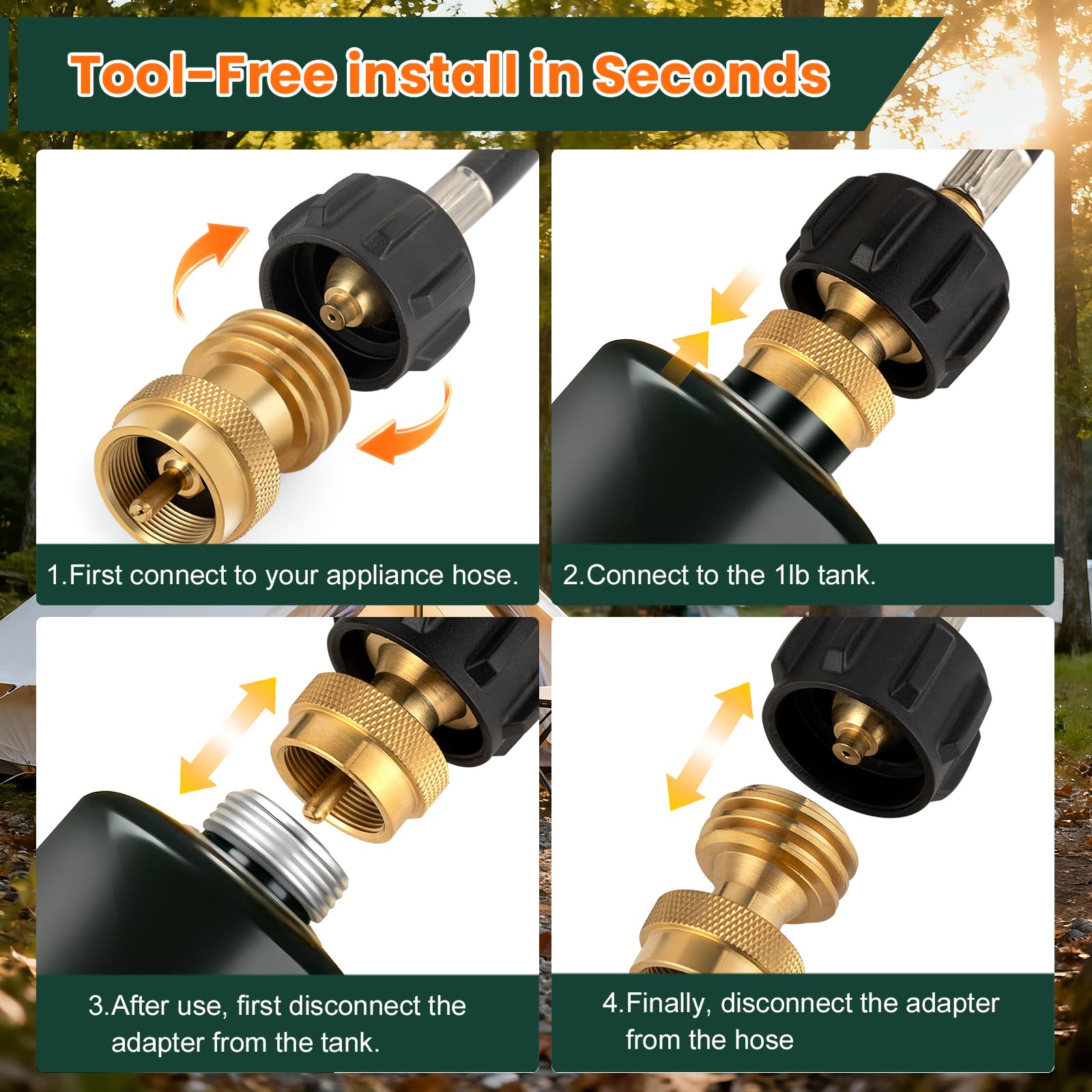 Beedeful 20lb to 1lb compatibility enables versatile fuel options