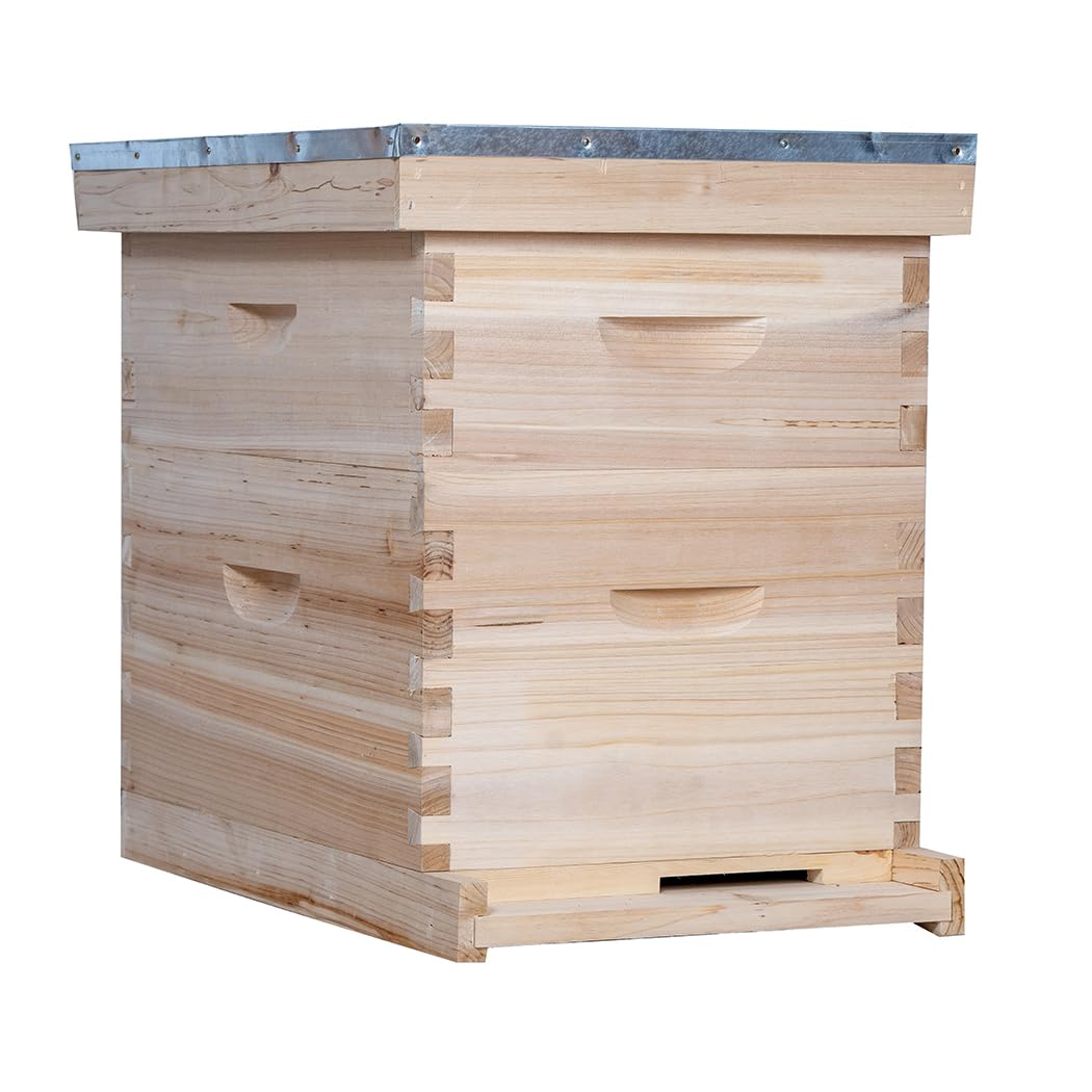 BEEINN 10-frame hive top cover for weather protection.