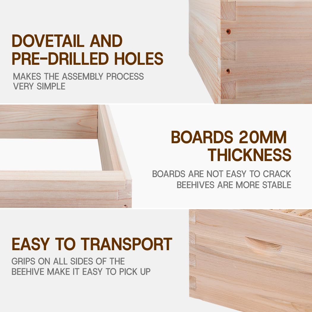 Close-up of easy-assembly features with pre-drilled holes.