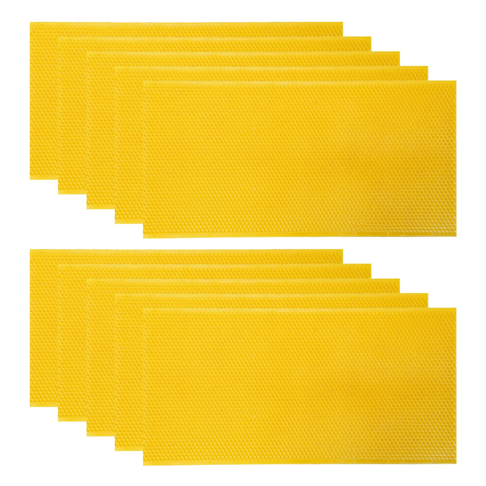 Beeinn beehive foundation sheet with wax coating for deep frames helps comb formation