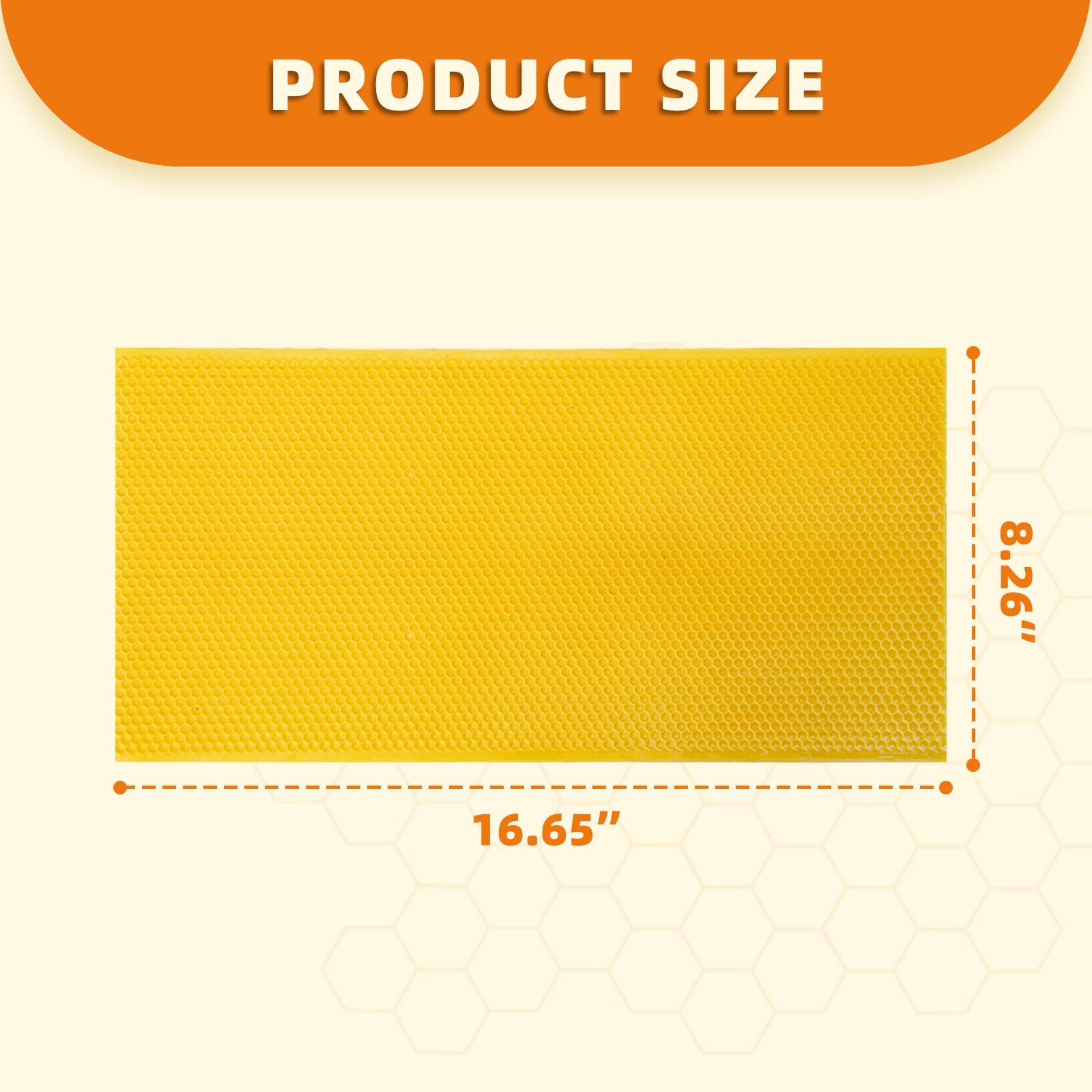 Beeinn foundation sheet in natural hive color eases deep-frame installation
