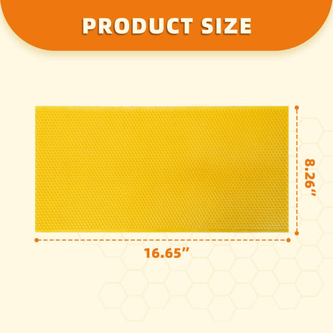 Beeinn foundation sheet in natural hive color eases deep-frame installation