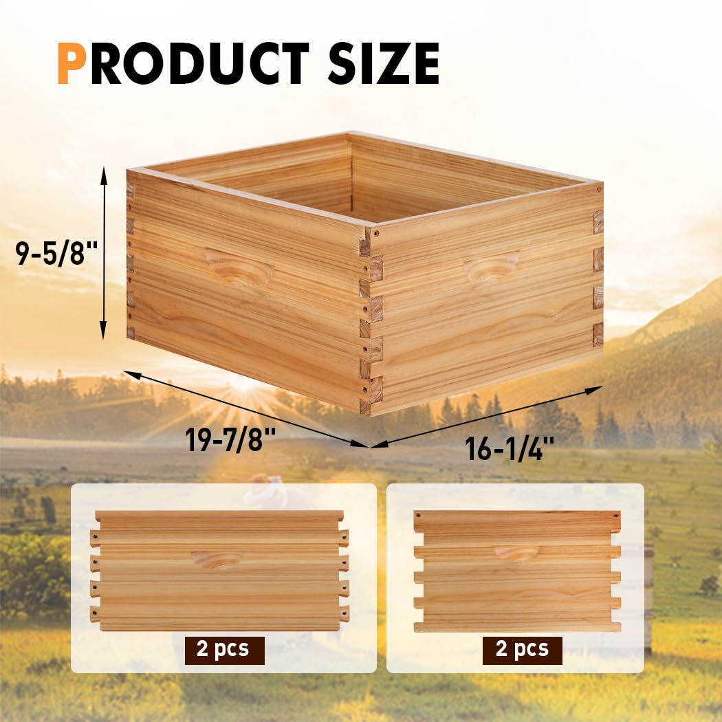BEEKNOWS beeswax coating protects the hive from weather and wear.