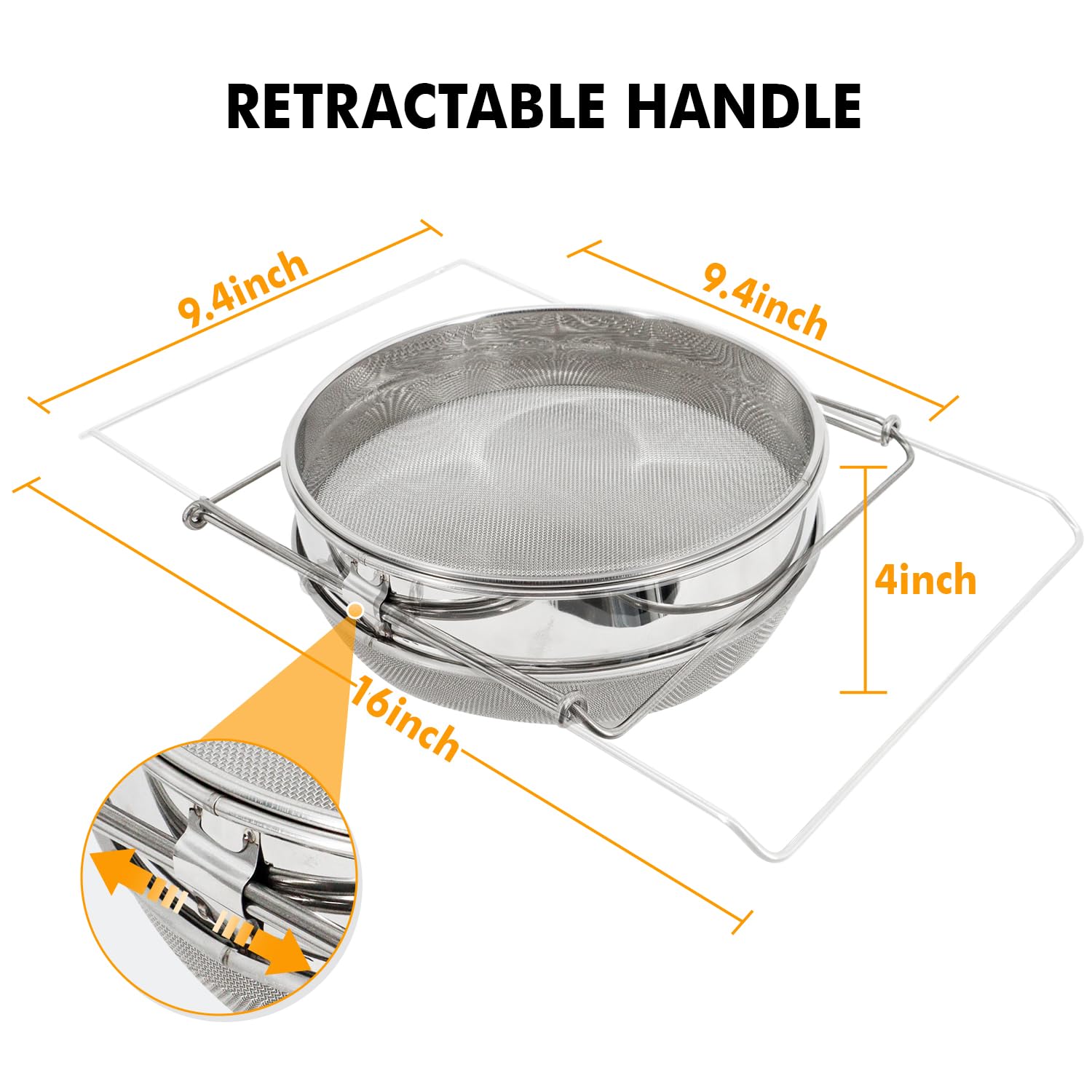 Beeknows honey extractor equipment fits over 5-gallon buckets for easy filtration