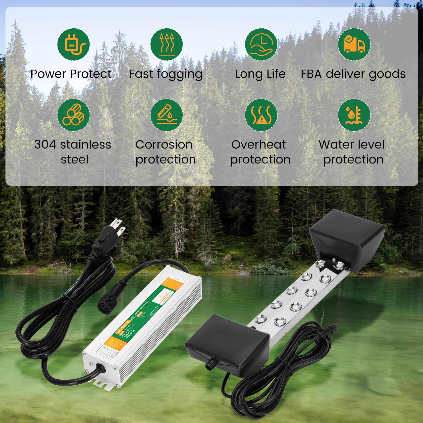 Beendou 12-head device operates independently for reliable fog output.