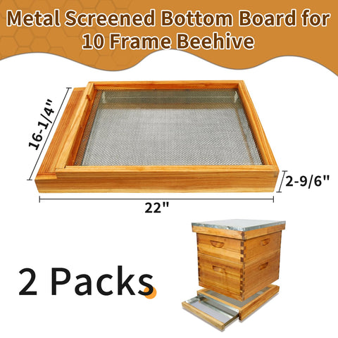 BeeQuestify heavy-duty metal insert supports year-round airflow in the bottom board.
