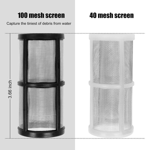 BEETRO filter set includes filters, screens, and washers for easy maintenance.