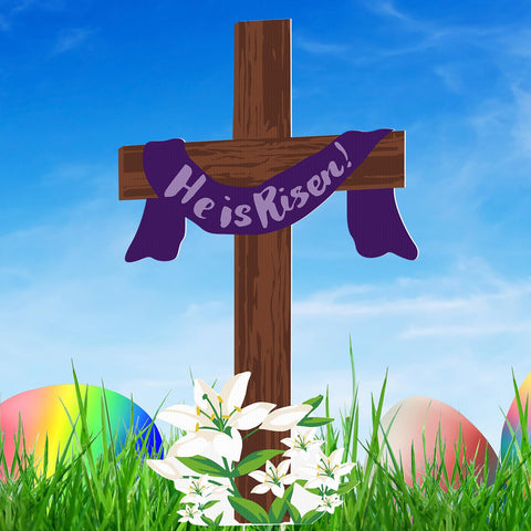 Beeveer Easter sign backside offers DIY customization option.