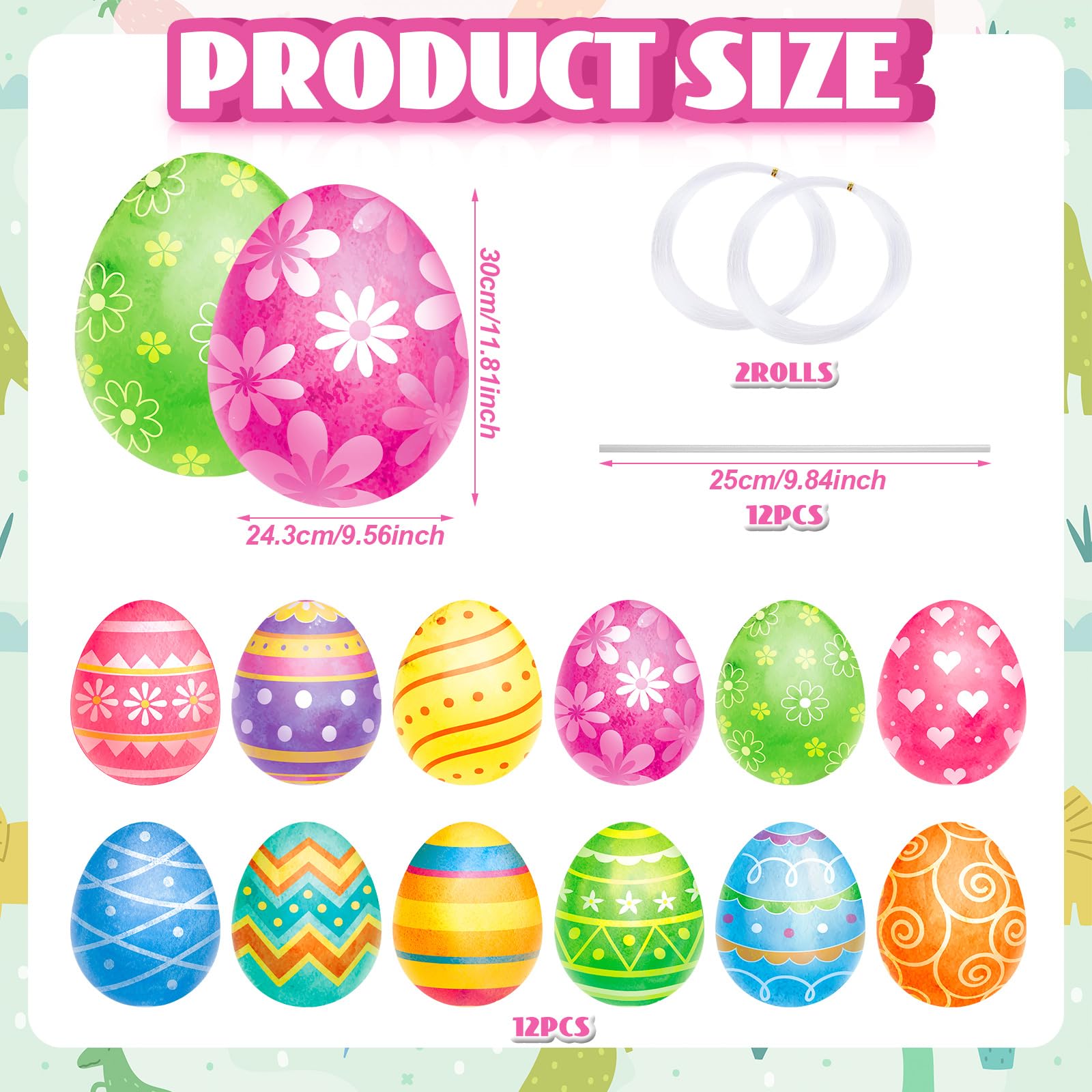 Beeveer plastic stands support Easter egg signs in yard