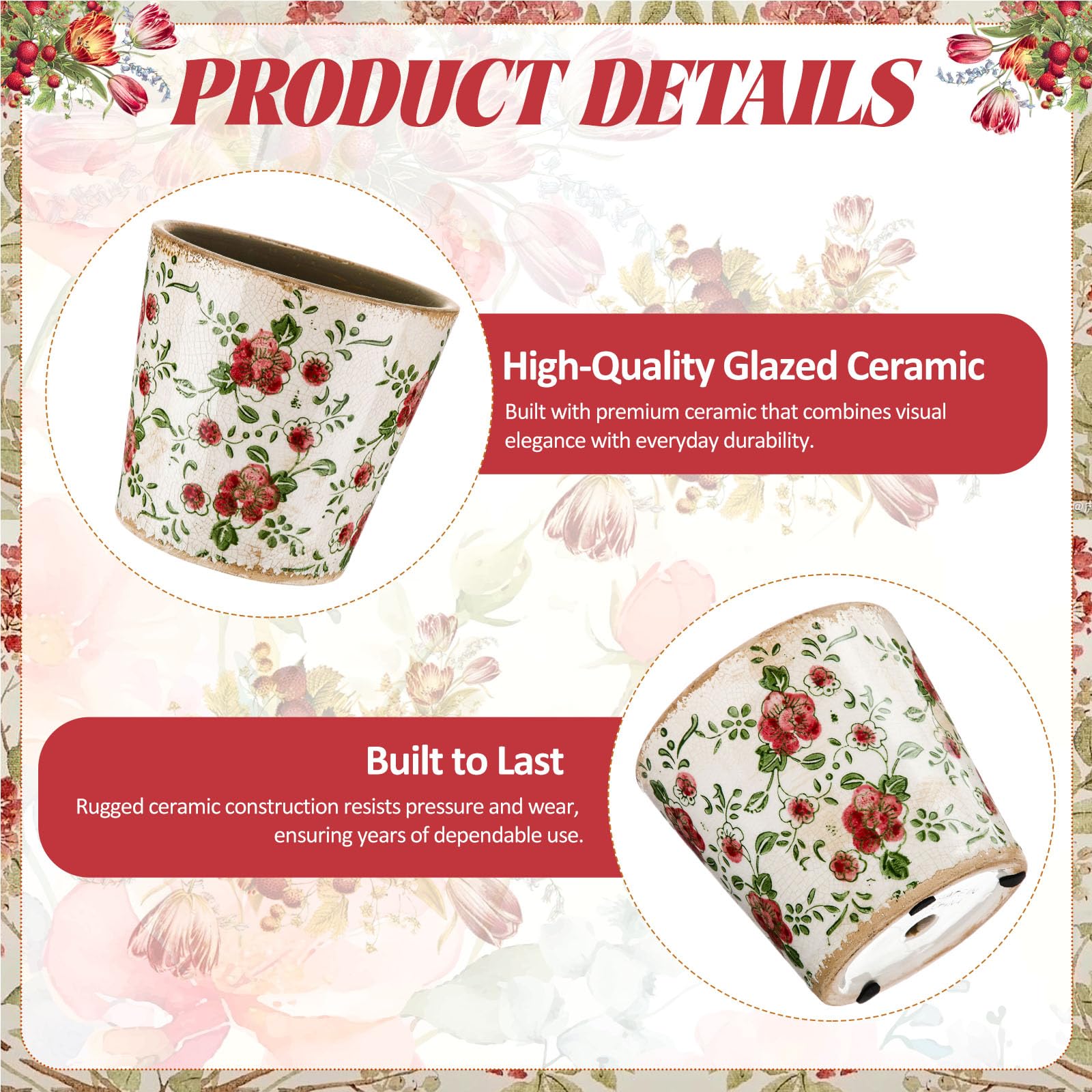 Beeveer planter includes drainage hole for healthier plant roots