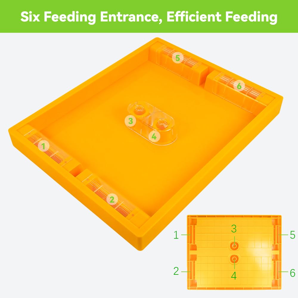 BEEXTM Hive feeder fits 10 frame Langstroth hives for versatile use.
