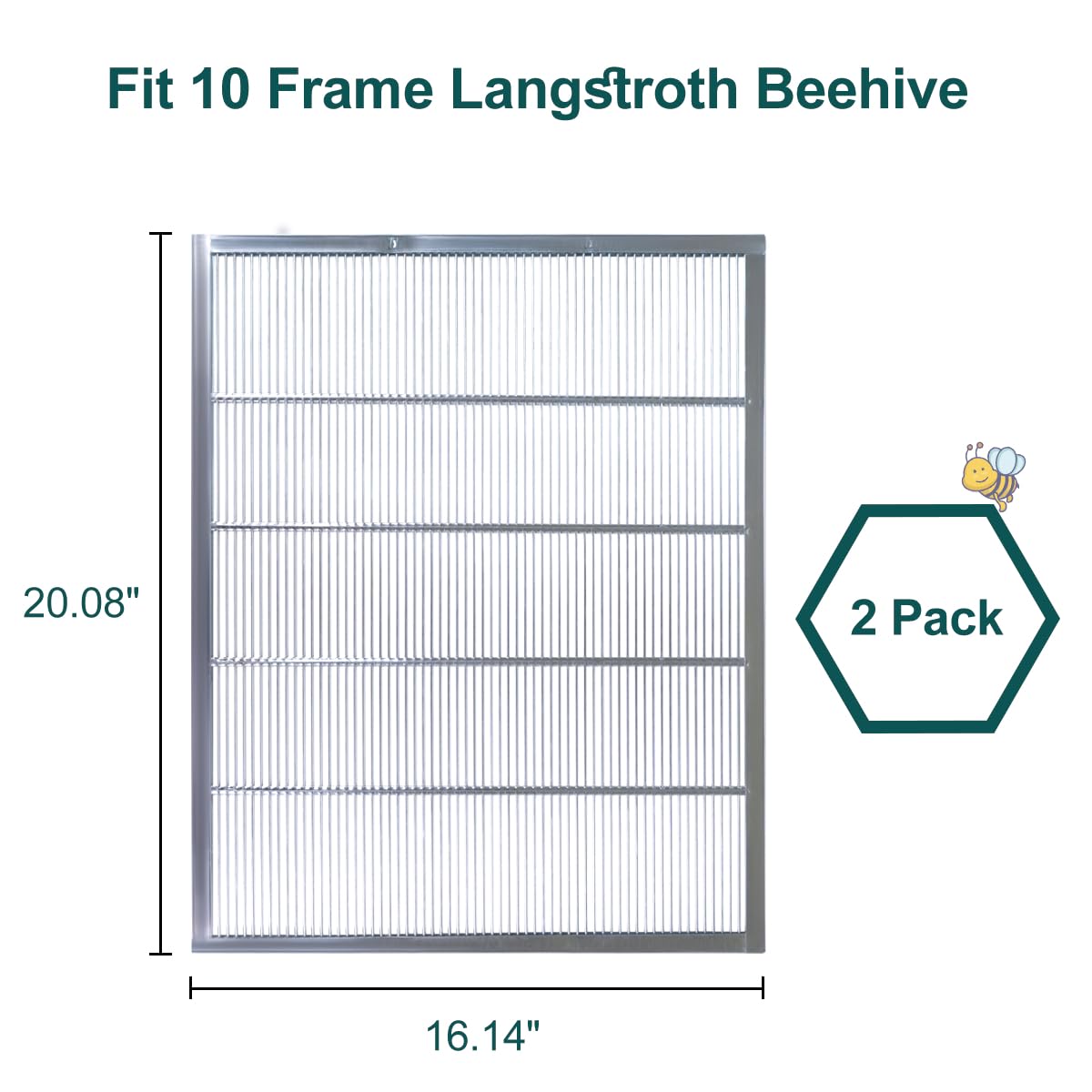 Two-pack BEEXTM queen excluders offer value for beekeepers.