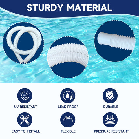 Durable BEFANS hoses resist UV and wear for long-lasting pool use